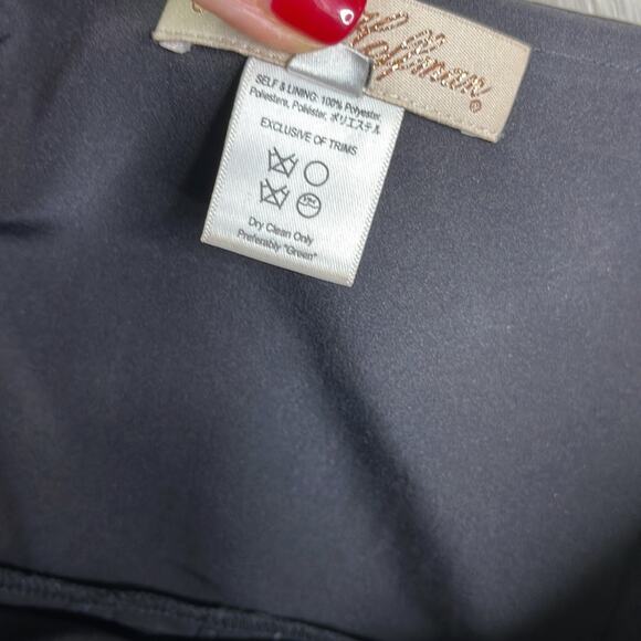 MARA HOFFMAN Black Strapless Embroidered Bodice Jumpsuit with Pockets Size 2 - Picture 8 of 12